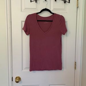 Fuchsia Express cap sleeve tee